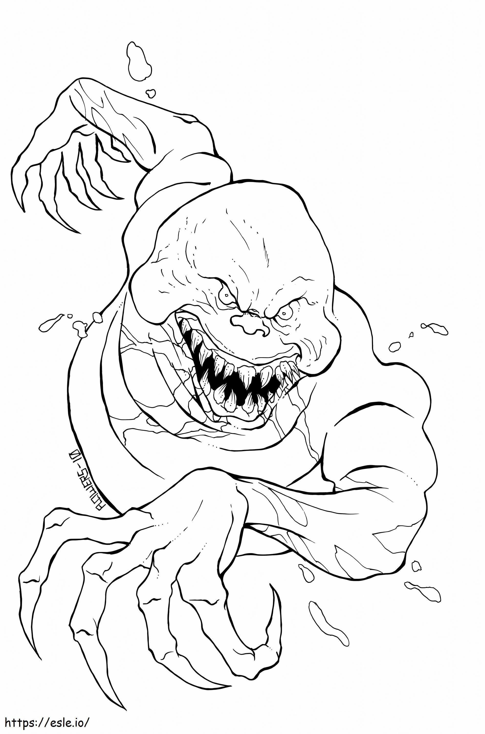 Evil Ghost coloring page