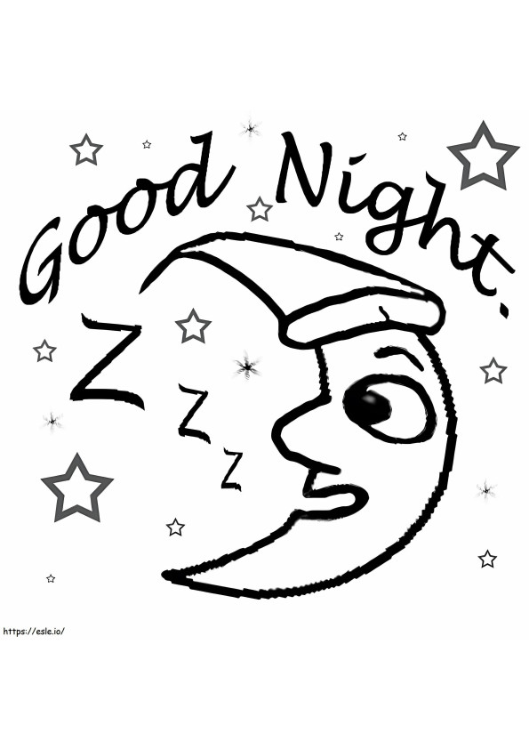 Good Night Moon coloring page