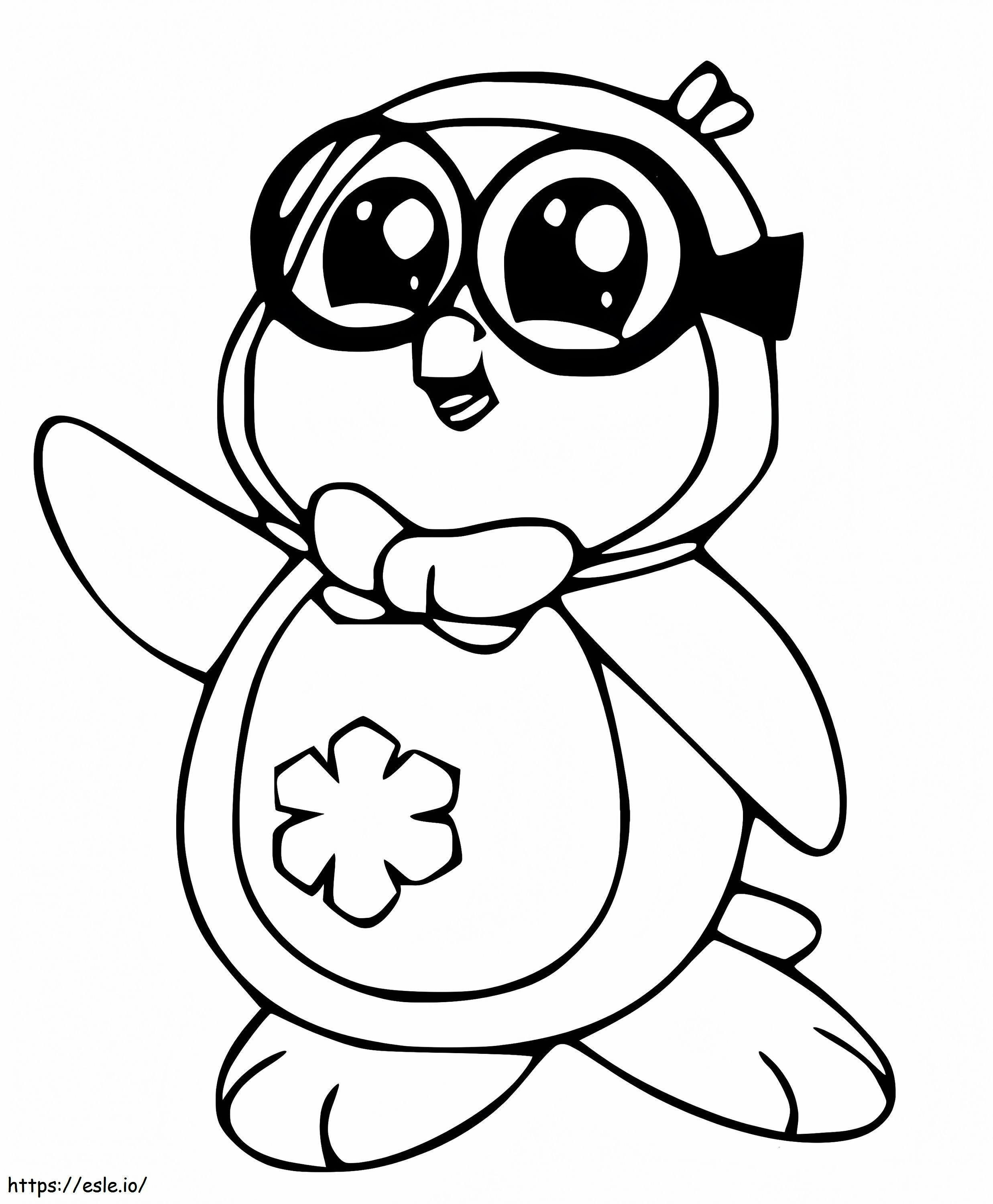 Peck The Penguin coloring page
