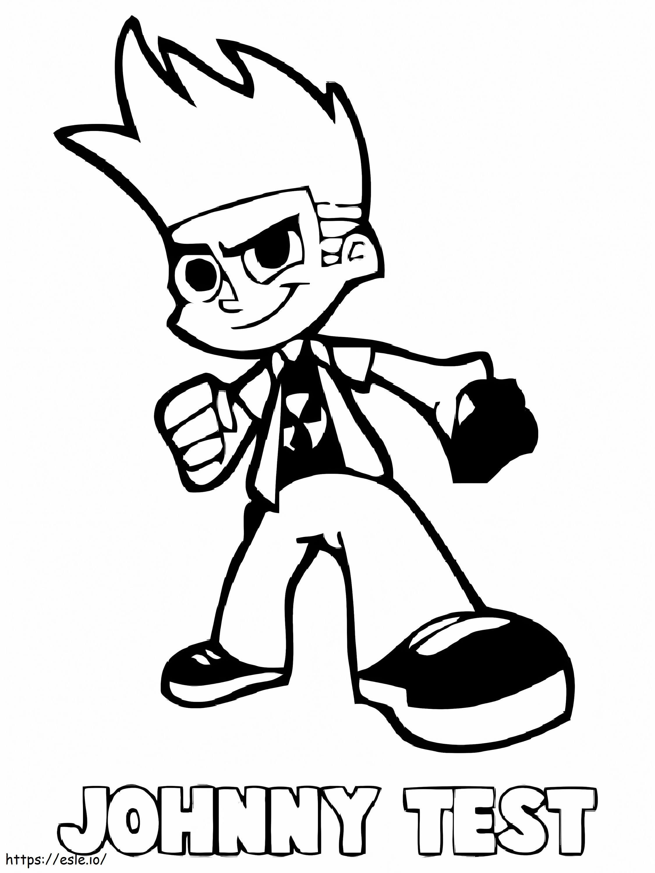 Amazing Johnny Test coloring page
