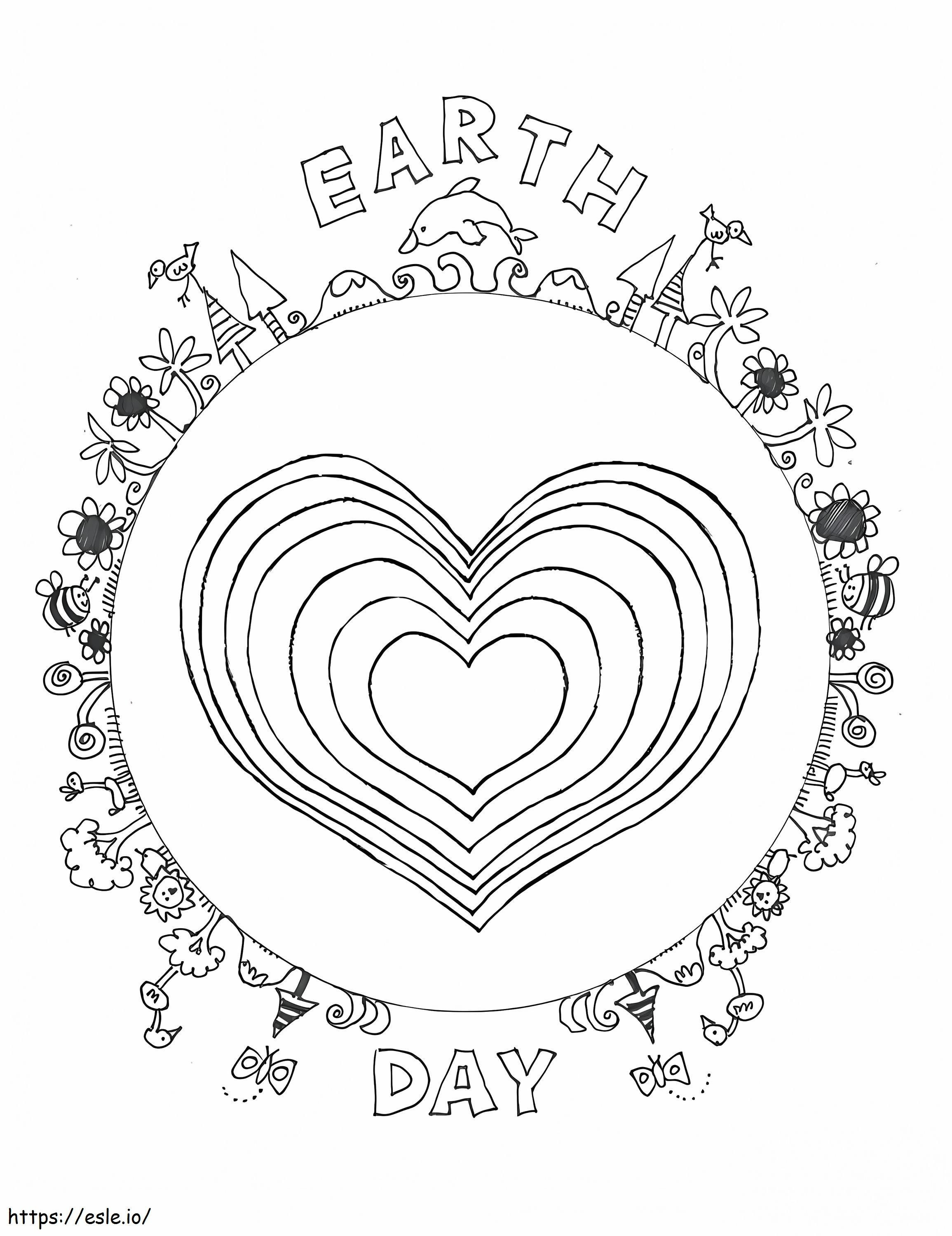 Dia da Terra 1 para colorir