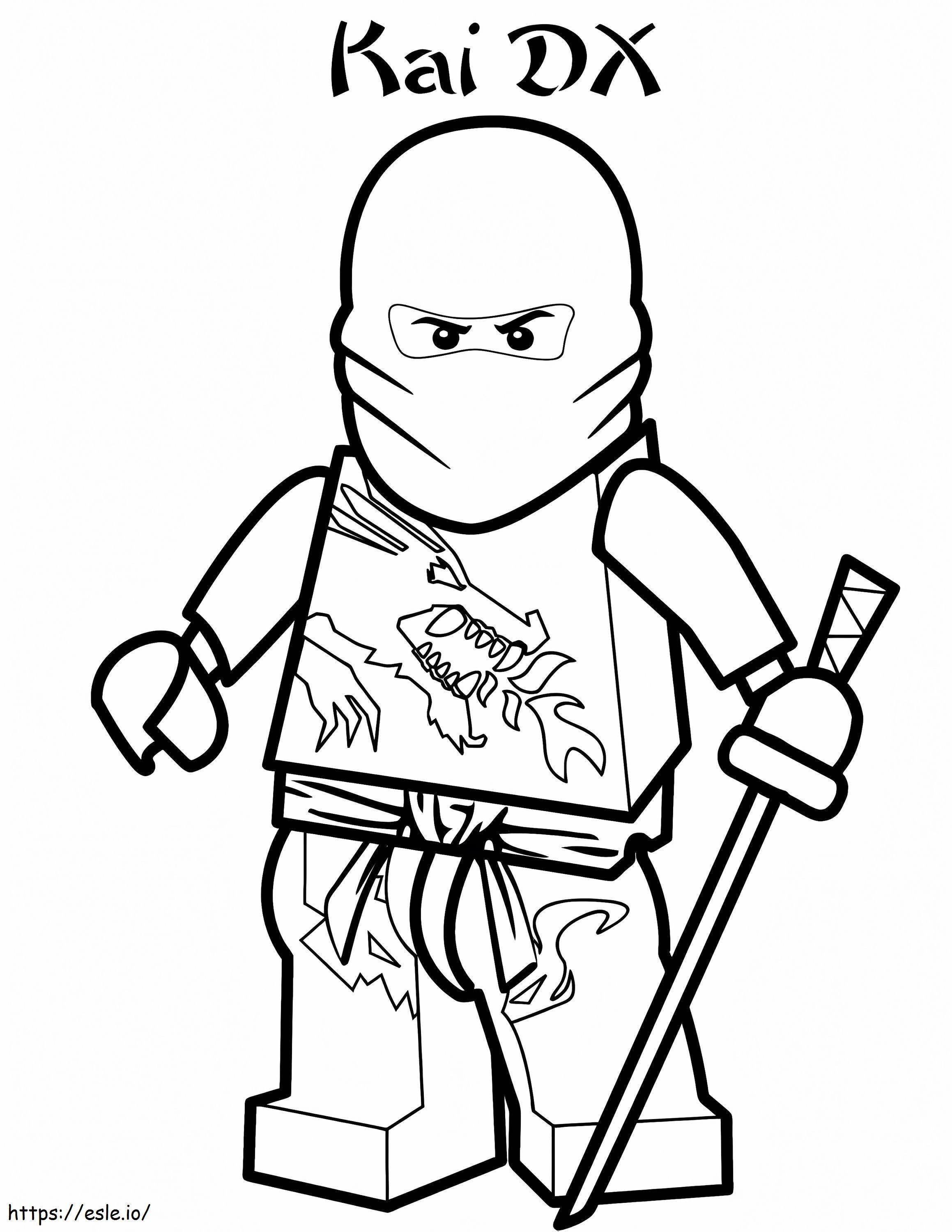 Ninjago Kai DX para colorir