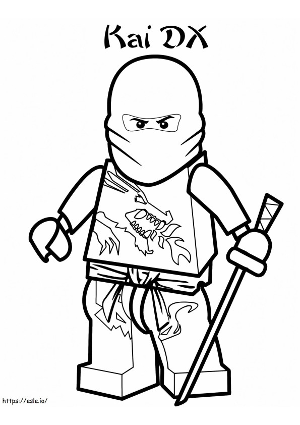 Ninjago Kai DX para colorir