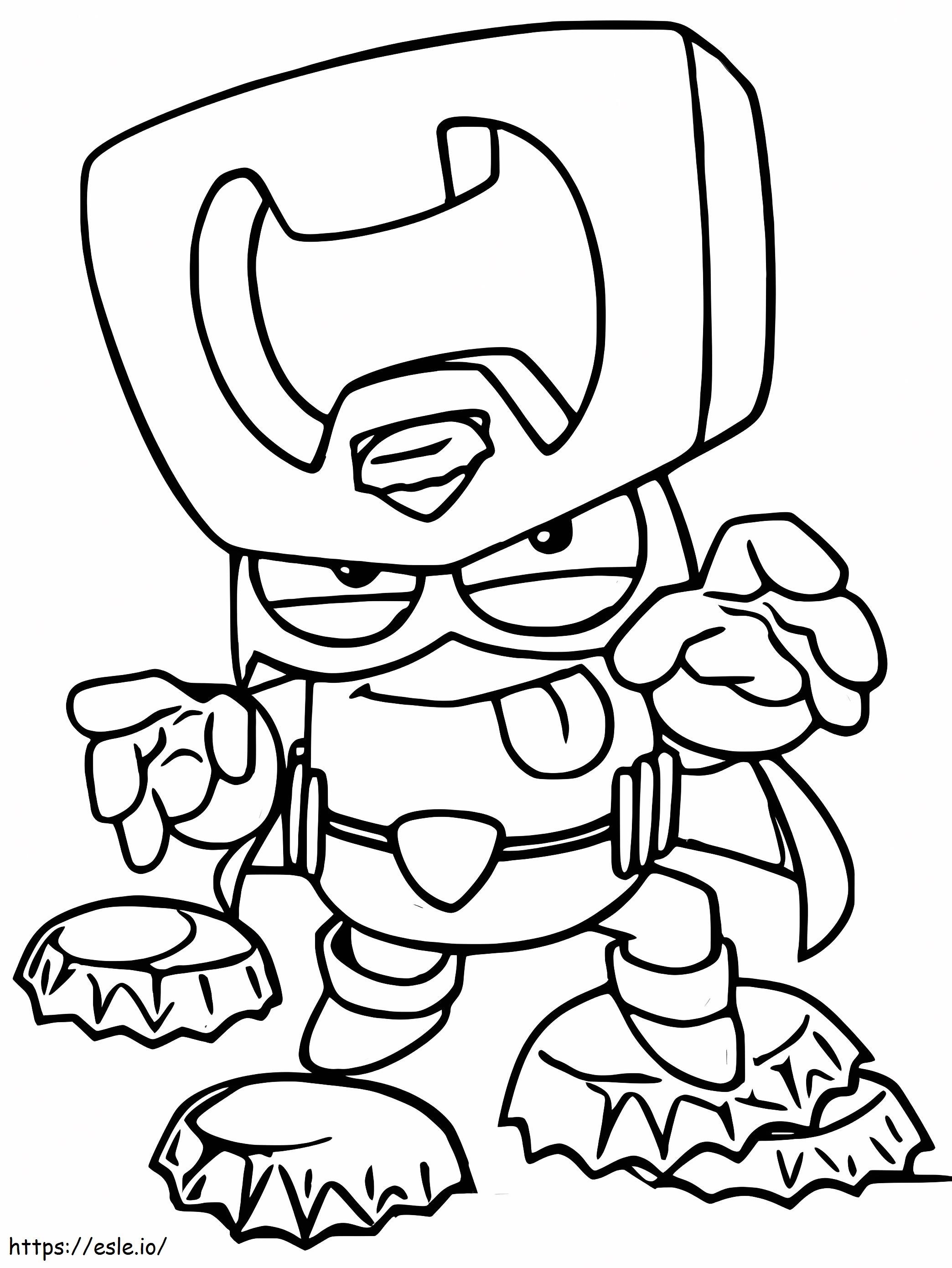 Mad Pop Superzings coloring page