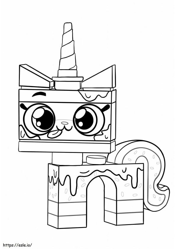 Unikitty Sprinkle Cake Coloring Pages coloring page