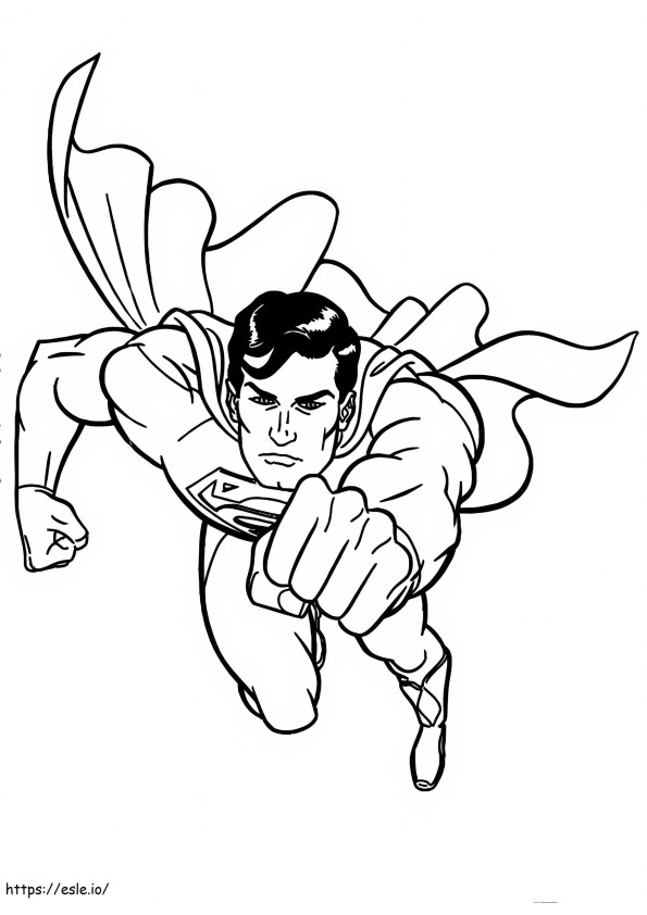 Super Homem Voador 2 para colorir