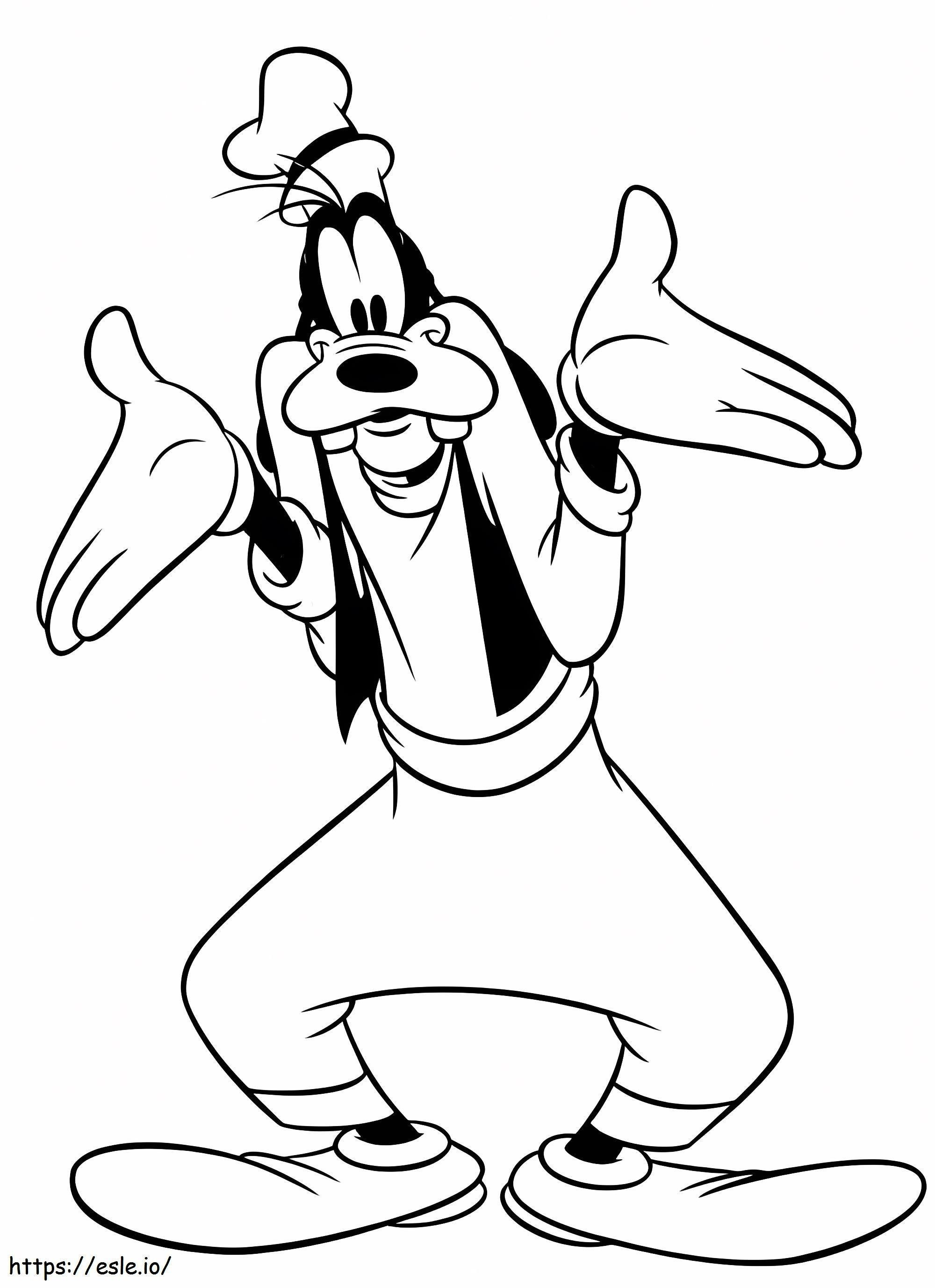 Goofy Drawing Png Images coloring page