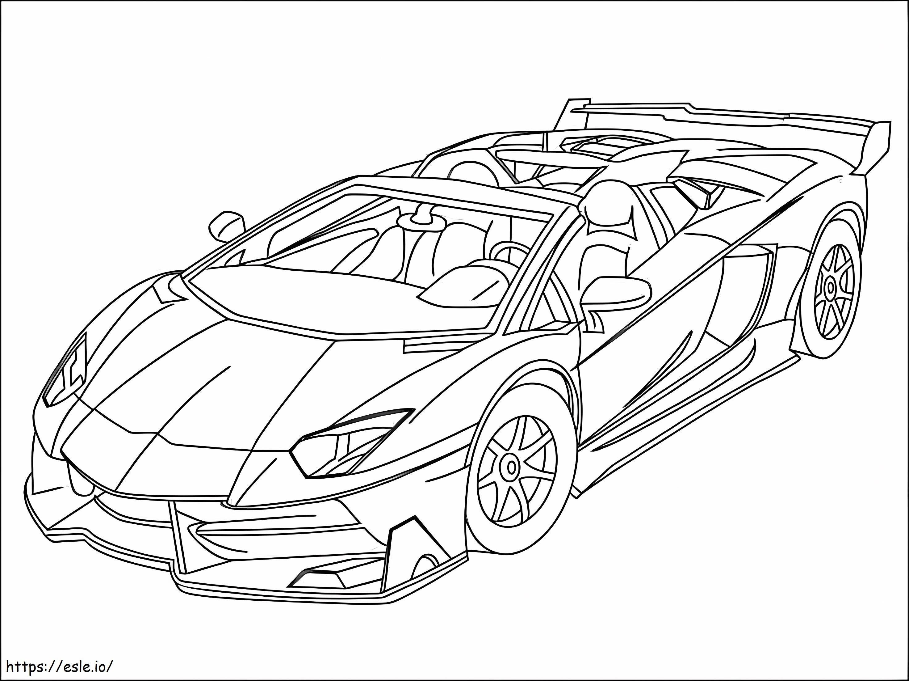 Perfect Lamborghini coloring page
