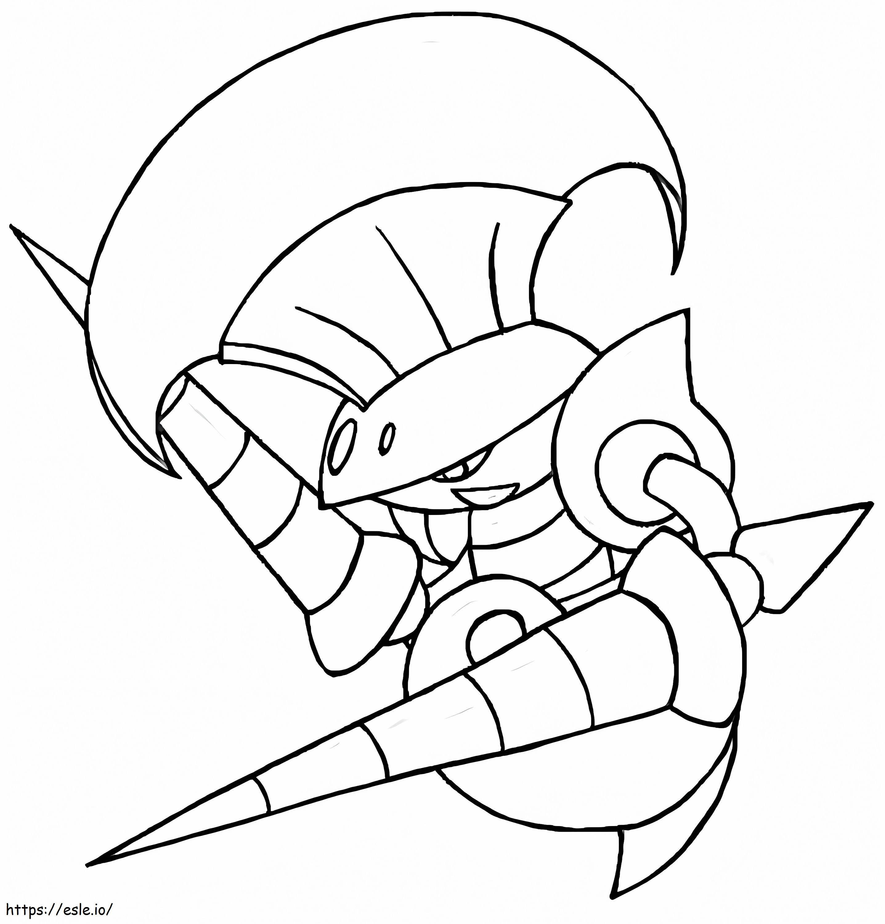 Free Escavalier Pokemon coloring page