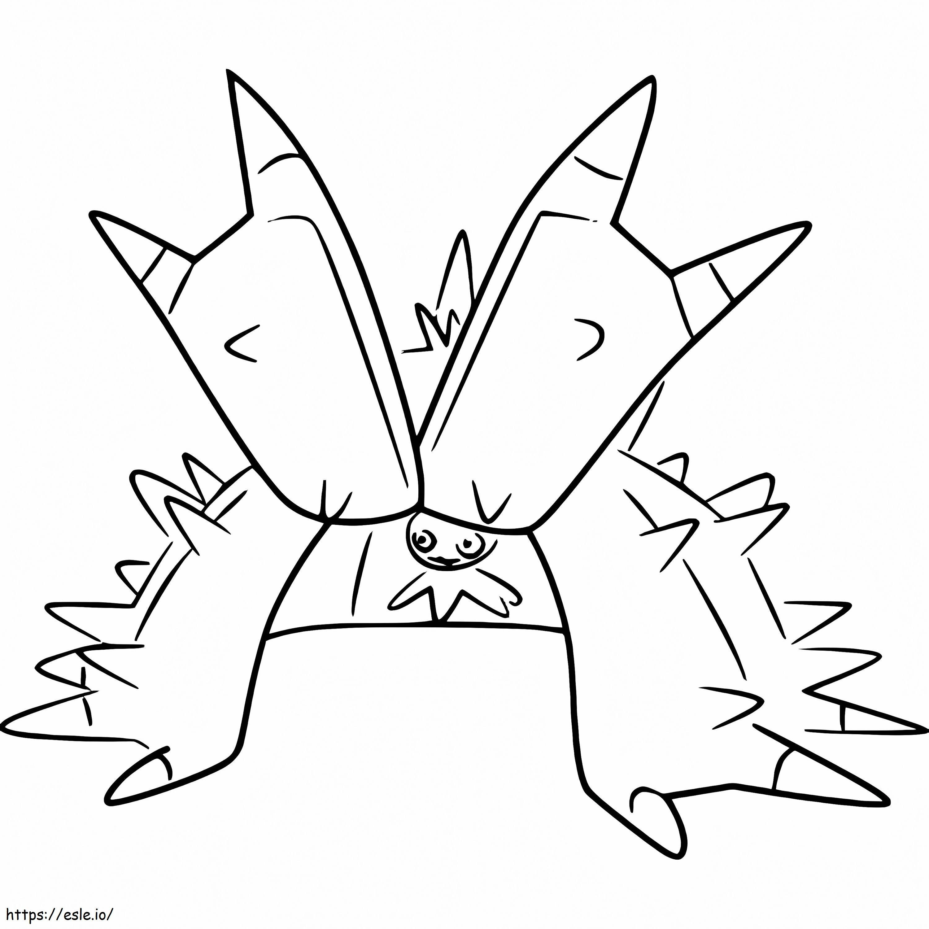 Free Toxapex Pokemon coloring page