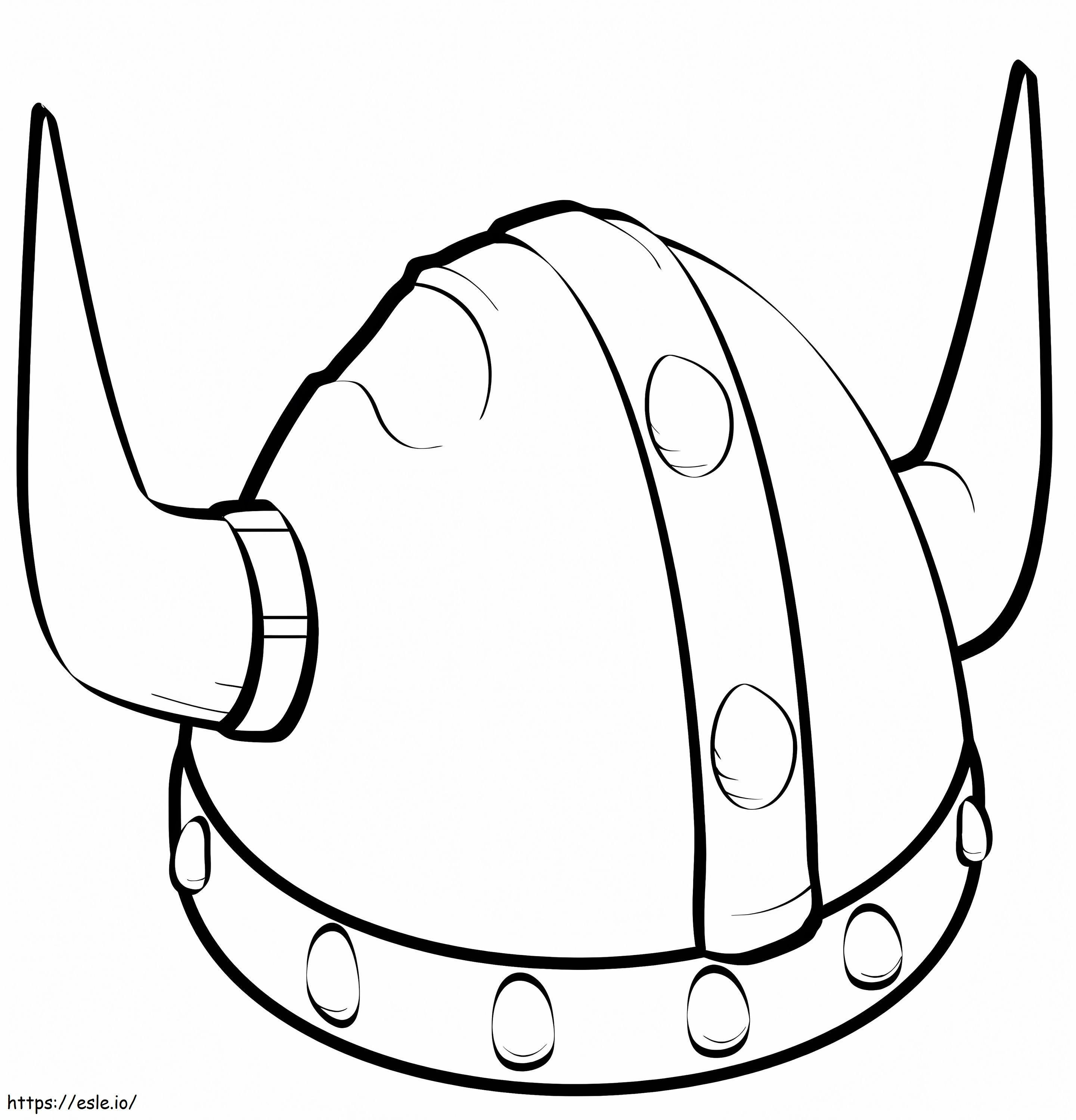 Viking Helmet coloring page