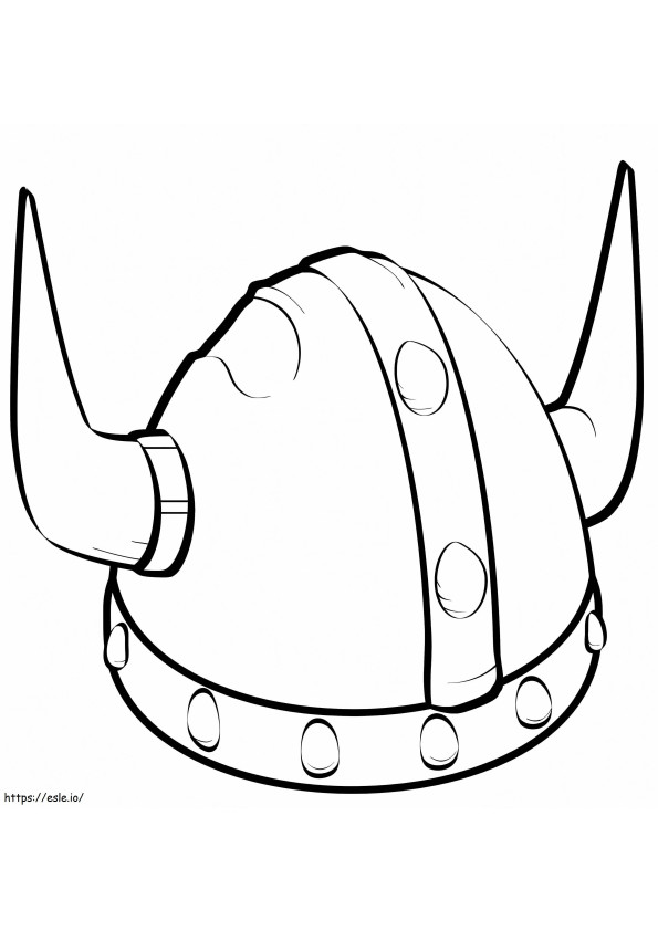 Viking-helm kleurplaat