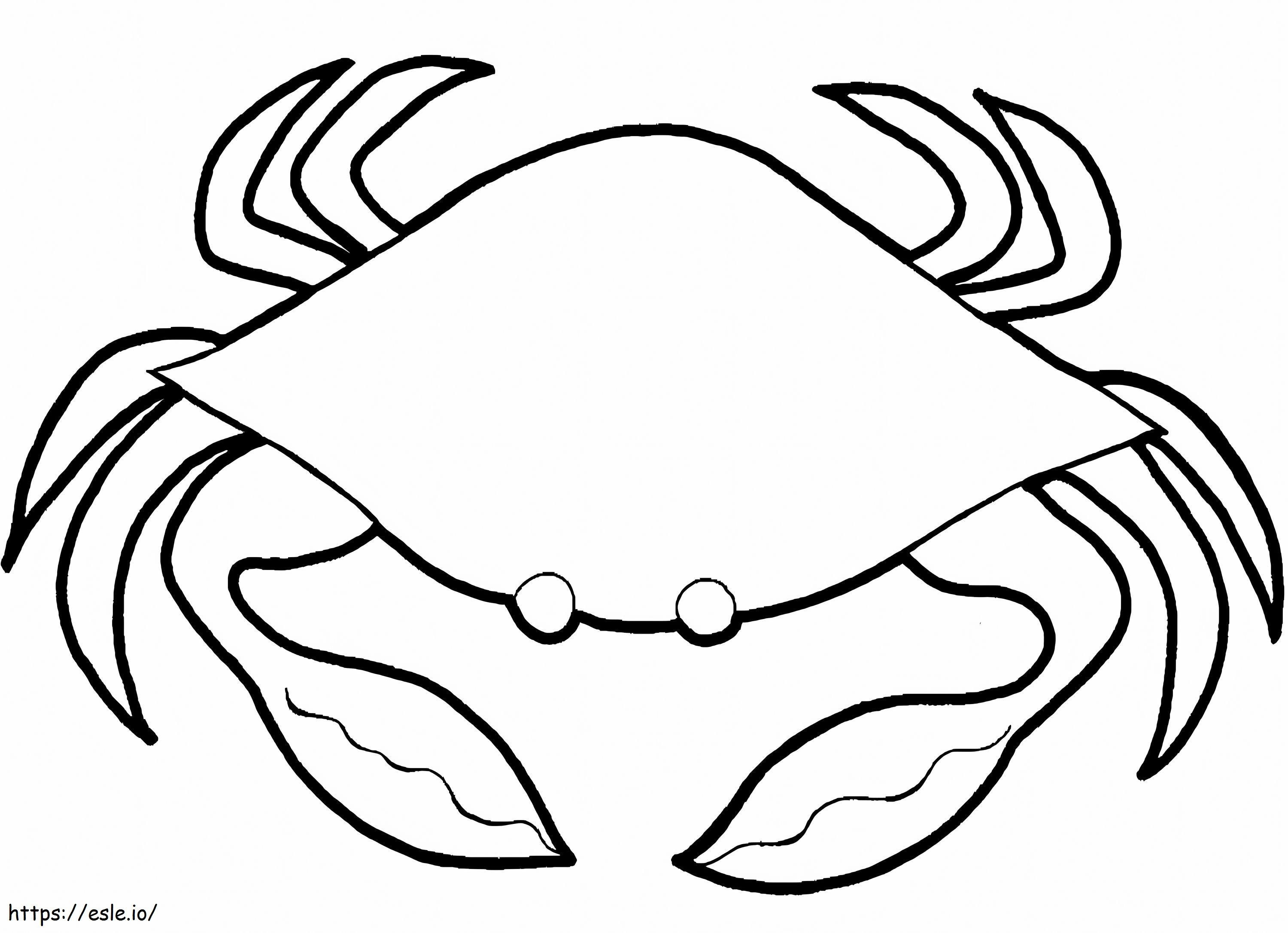 Coloriage Crabe 1 à imprimer dessin