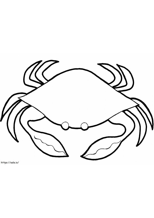 Crabul 1 de colorat
