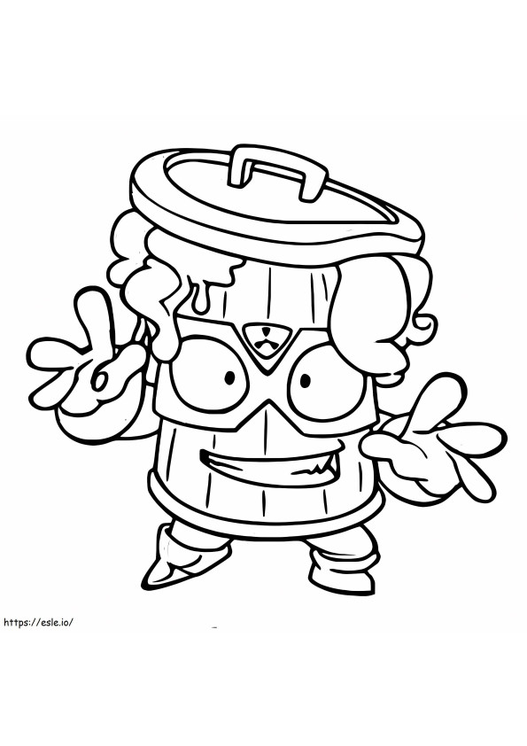 Max Stink Superzings coloring page