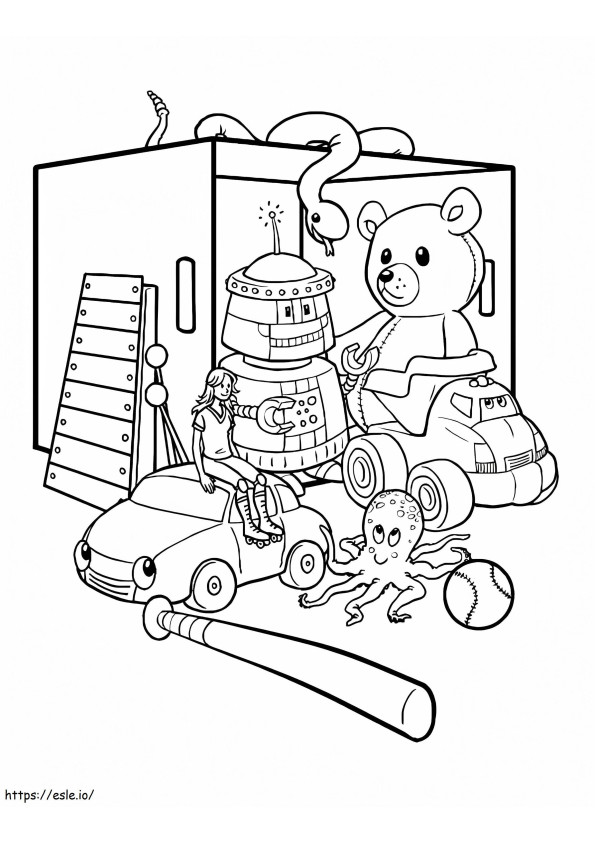 Cute Toy coloring page