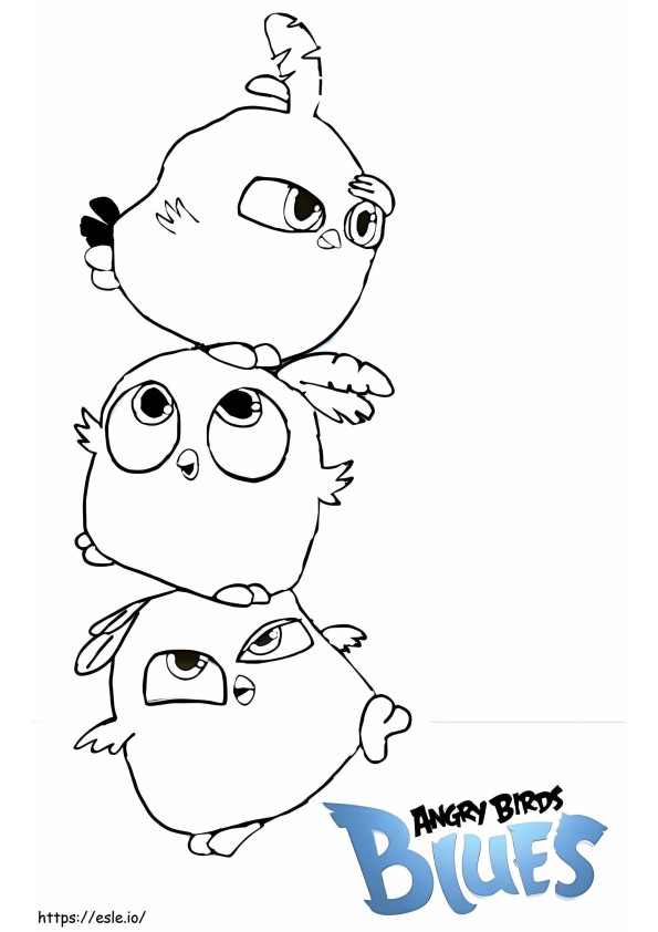 Angry Birds Blues värityskuva