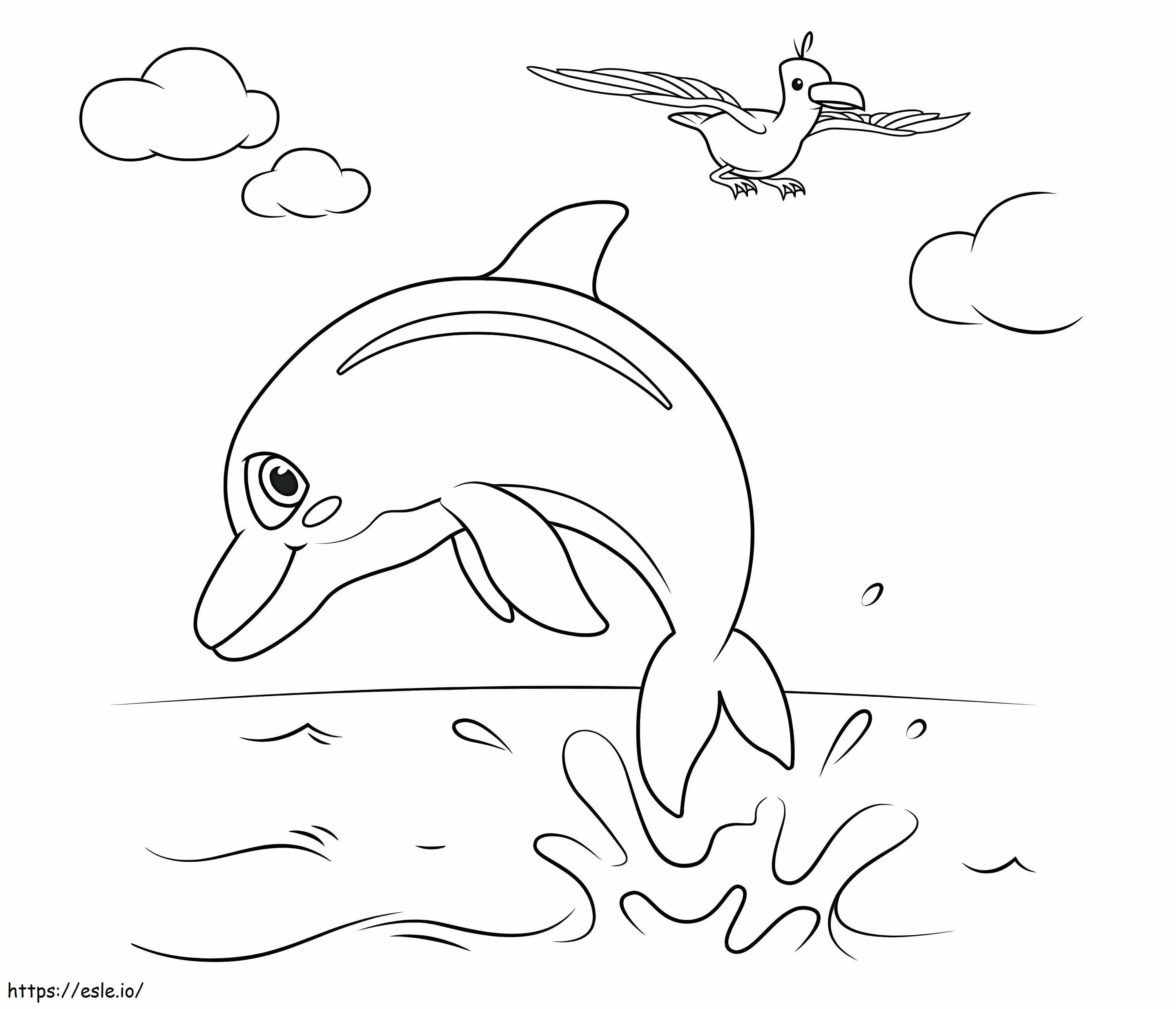 Cocomelon Dolphins coloring page