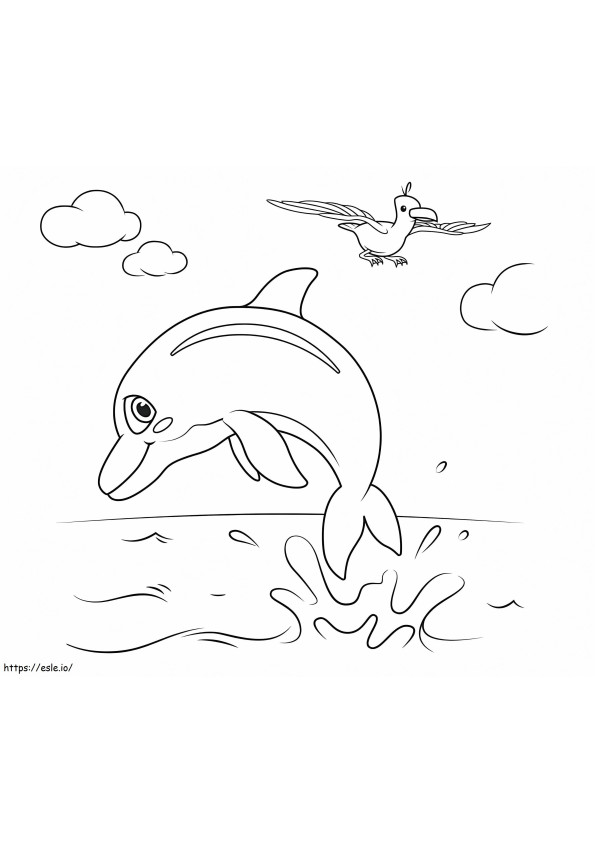 Cocomelon Dolphins coloring page