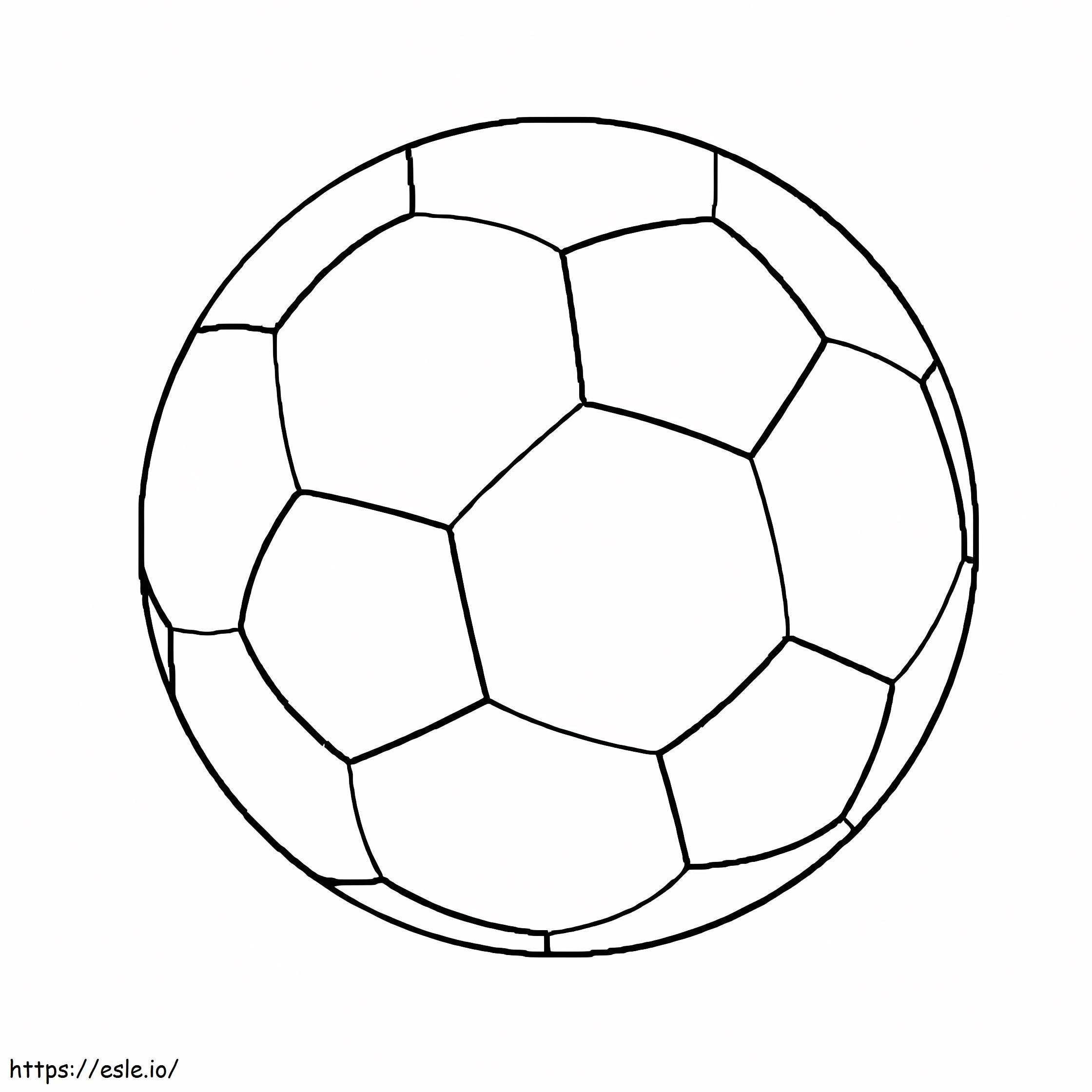 サッカーボールの印刷可能 ぬりえ - 塗り絵