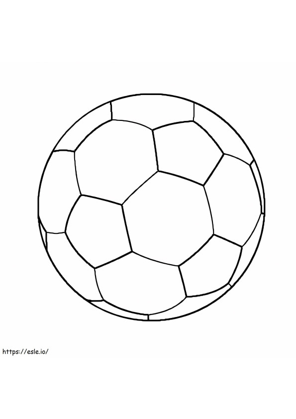 Futbol Topu Yazdırılabilir boyama