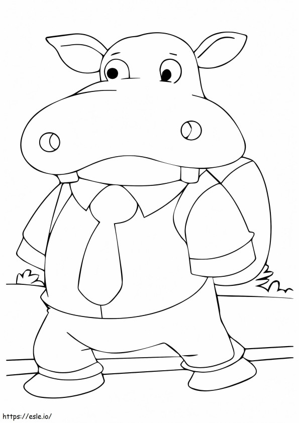 1526395751 Hippo Going To A4 coloring page