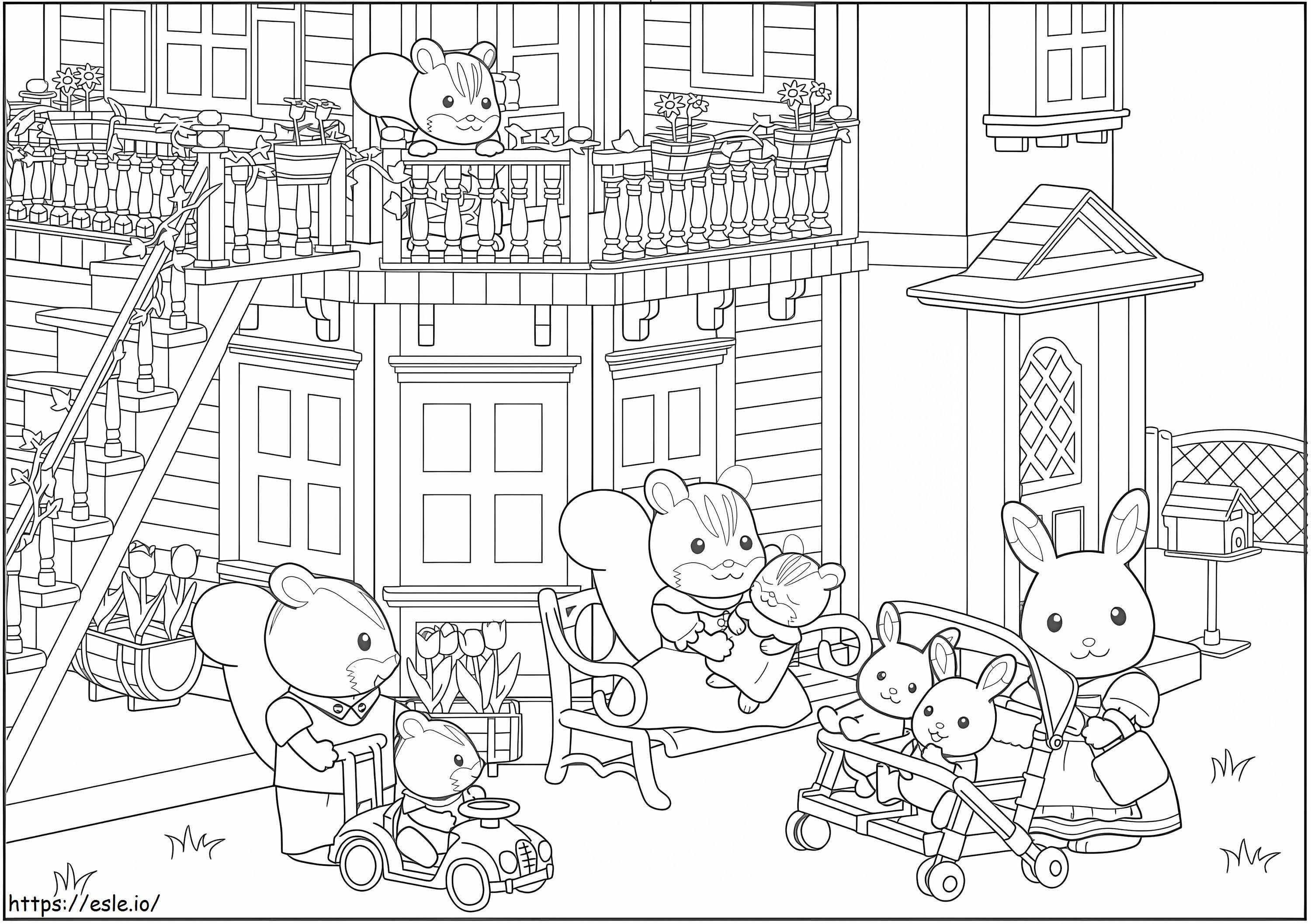 Sylvanian Families 22 coloring page