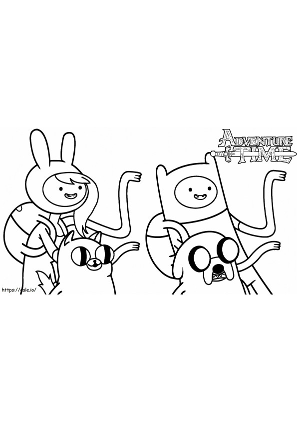 Face Finn And His Friends coloring page