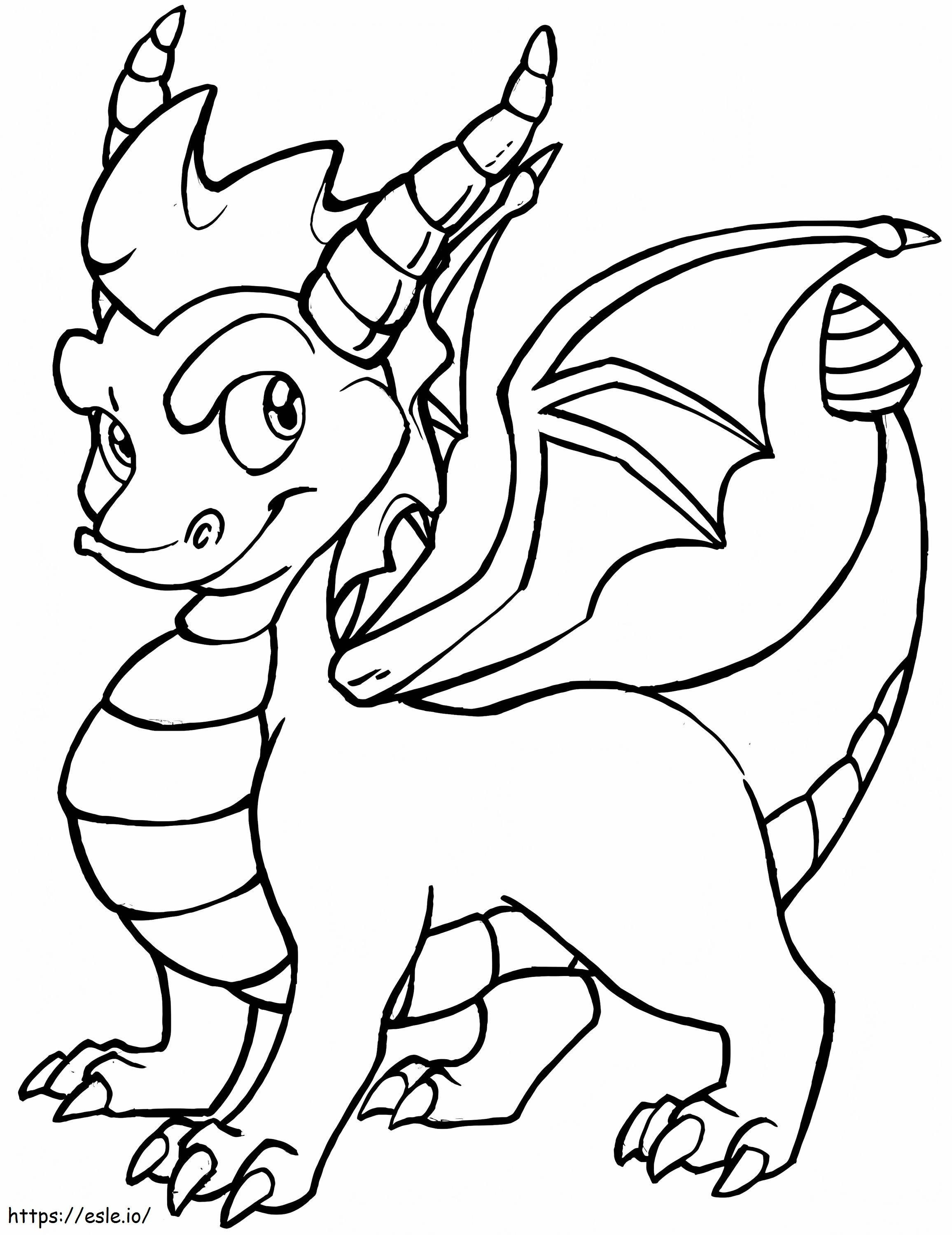 Coloriage Bébé Dragon à imprimer dessin