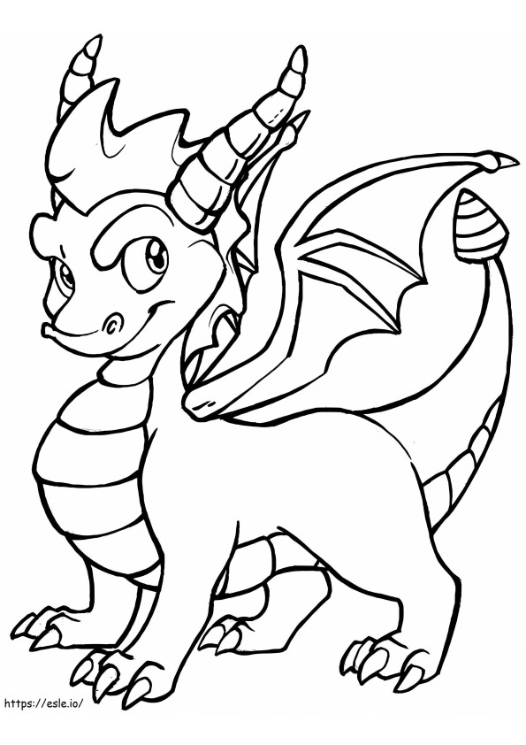 Coloriage Bébé Dragon à imprimer dessin