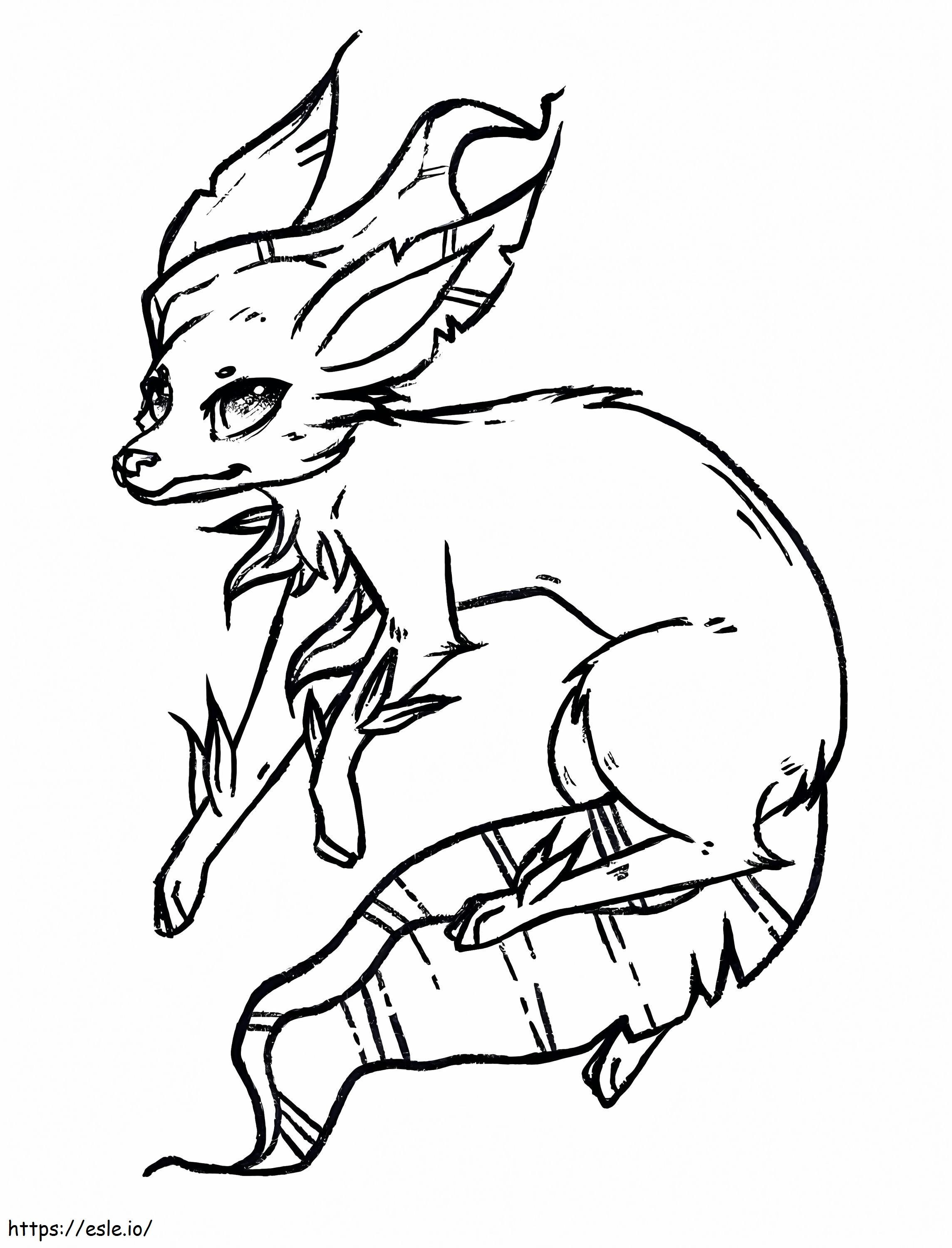 Amazing Leafeon Pokemon coloring page