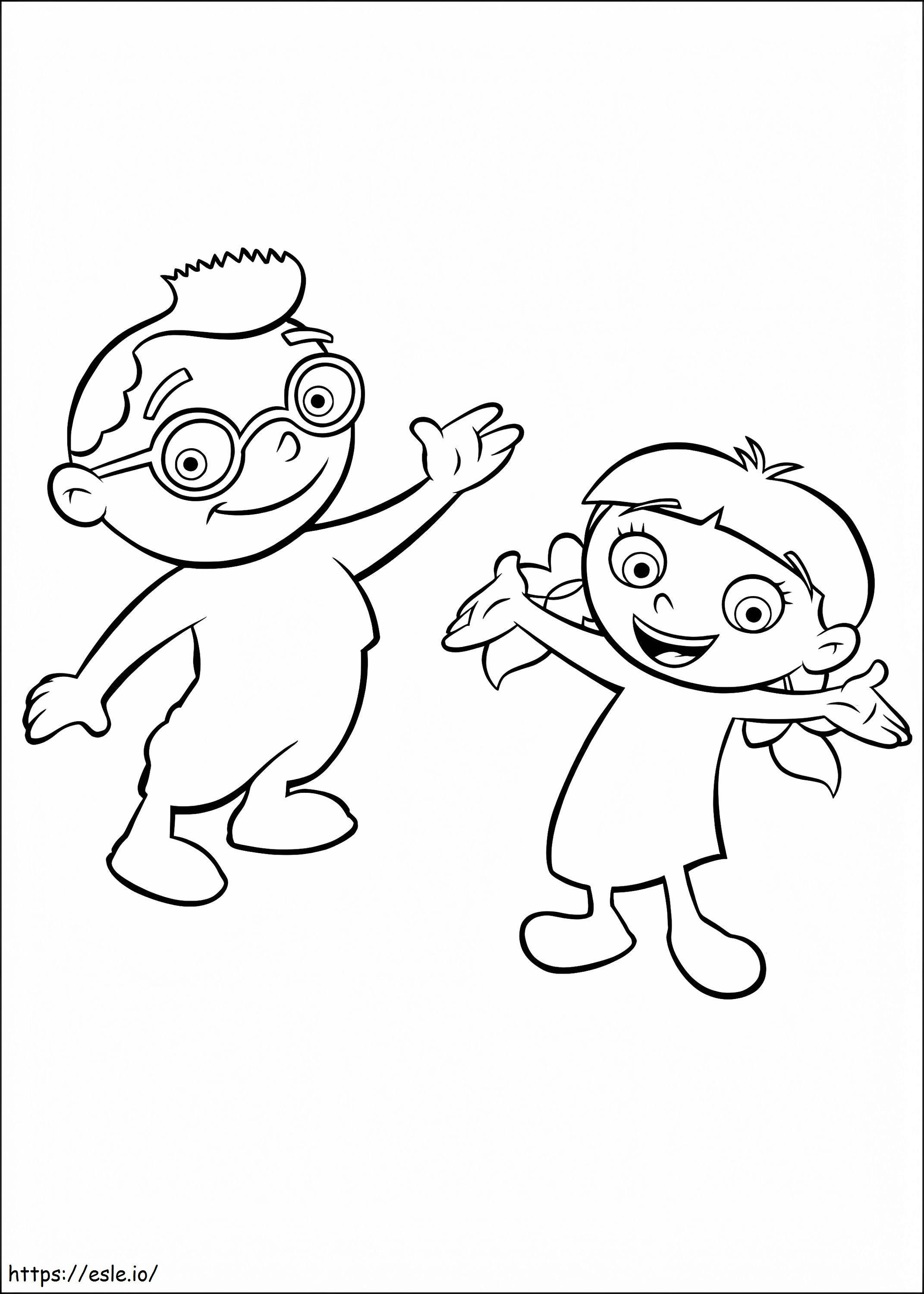 Annite And Leo Little Einsteins coloring page