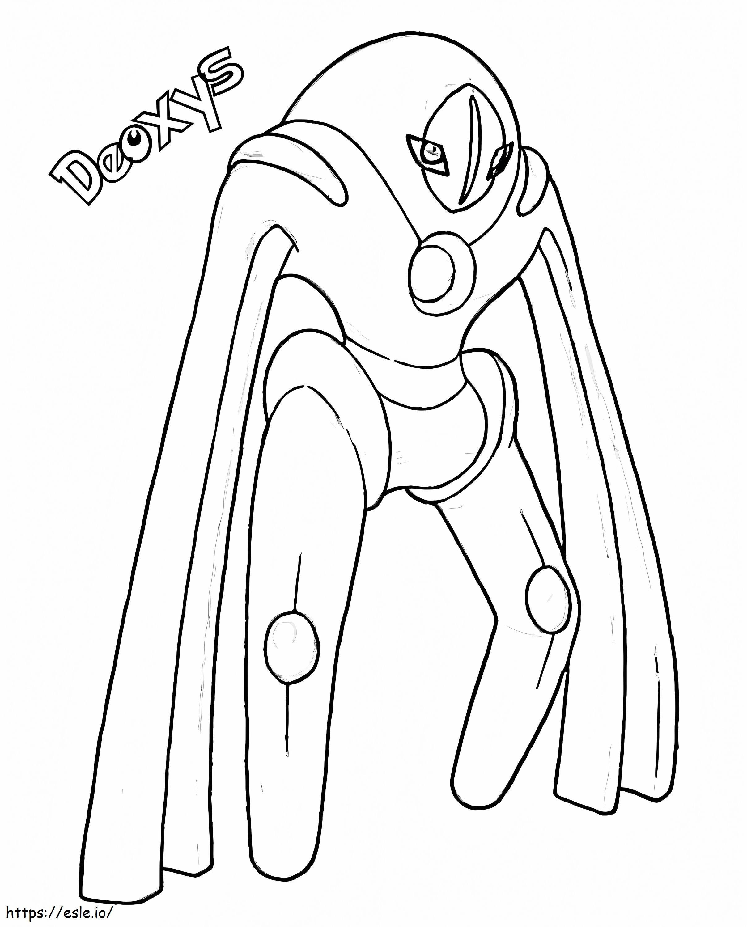 Deoxys Defense Form coloring page