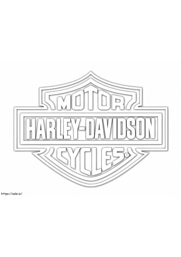 Logotipo de Harley-Davidson para colorear