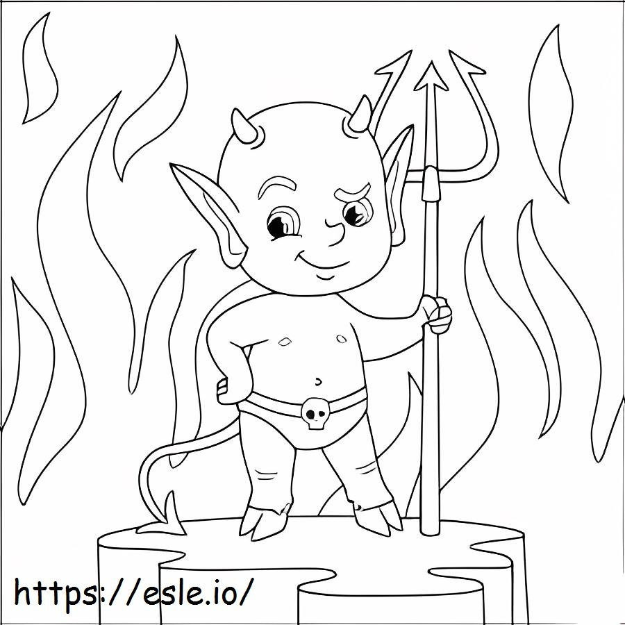 Baby Devil coloring page