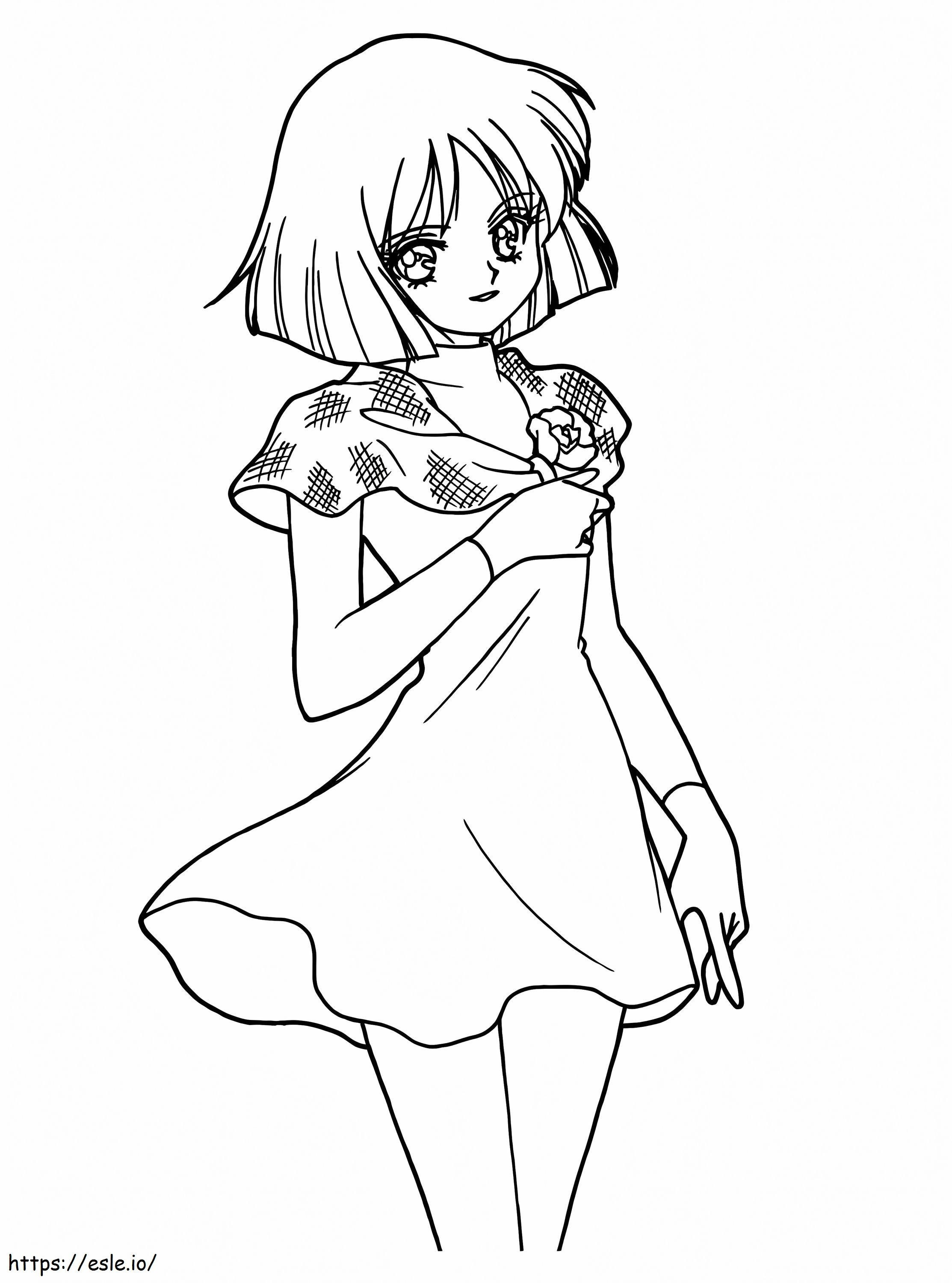 Sailor Saturn coloring page