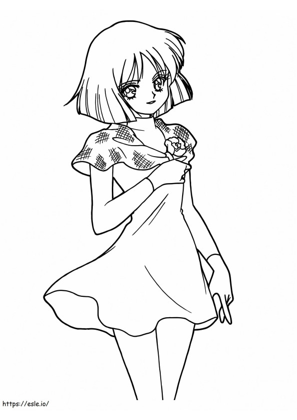 Sailor Saturn coloring page