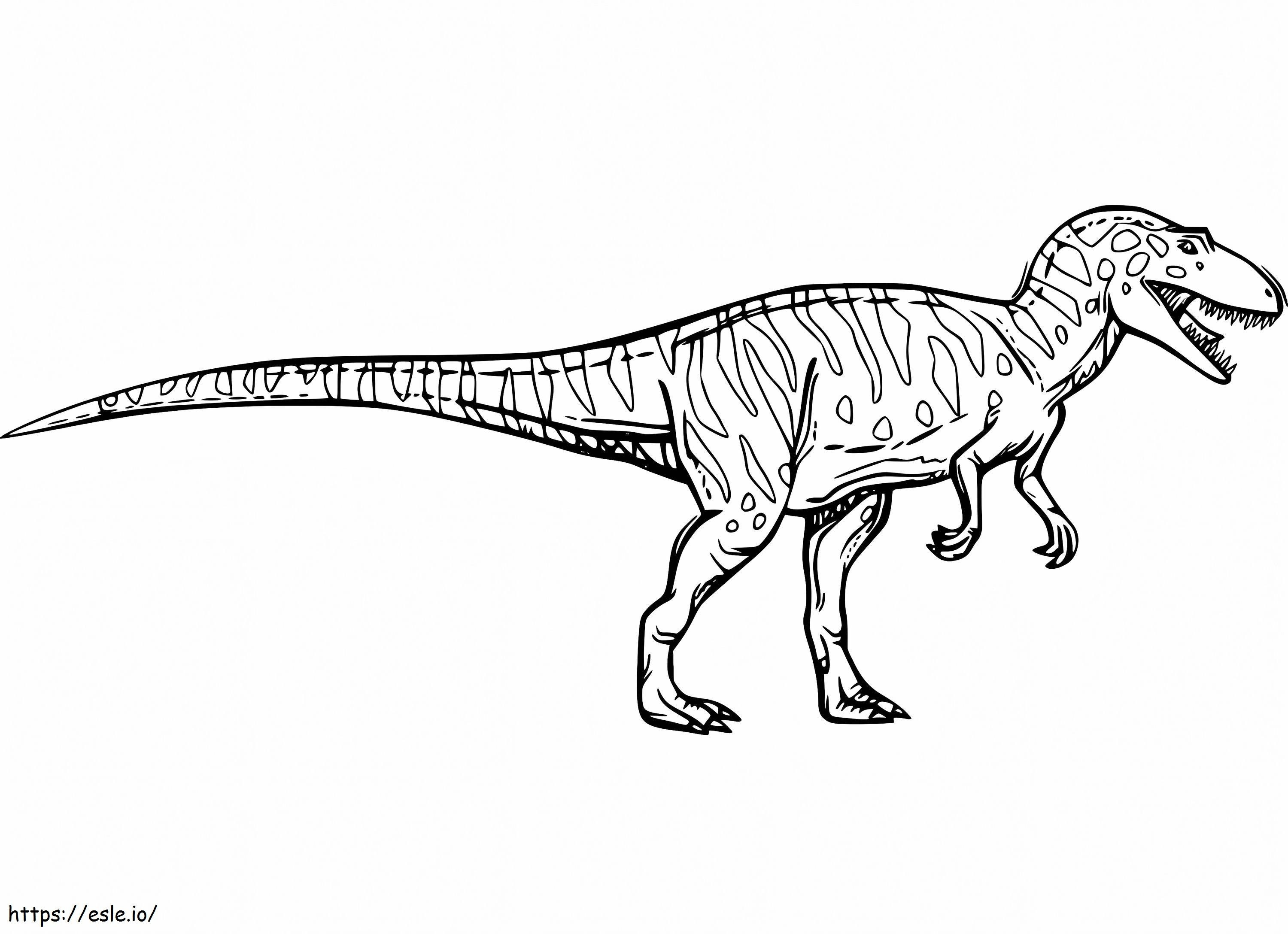 Allosaurus séták kifestő