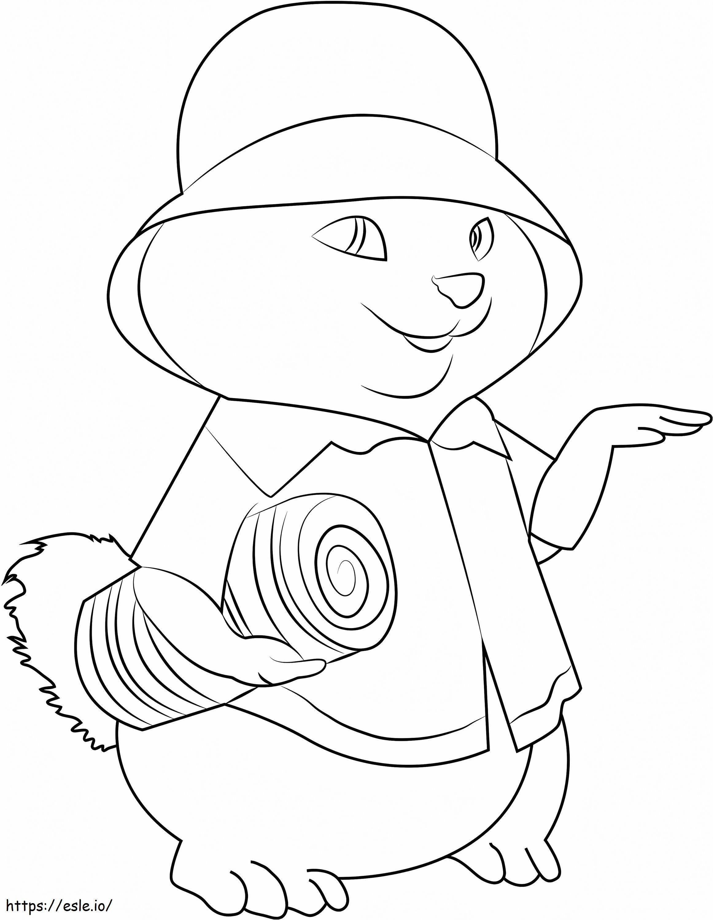 1532490027 Cute Theodore A4 coloring page