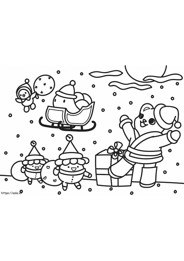 Christmas Badanamu coloring page