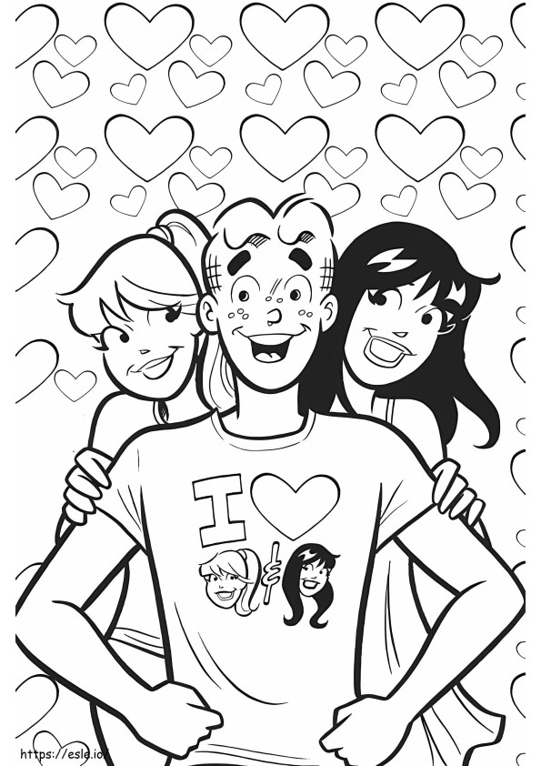 Archie Andrews Riverdale coloring page