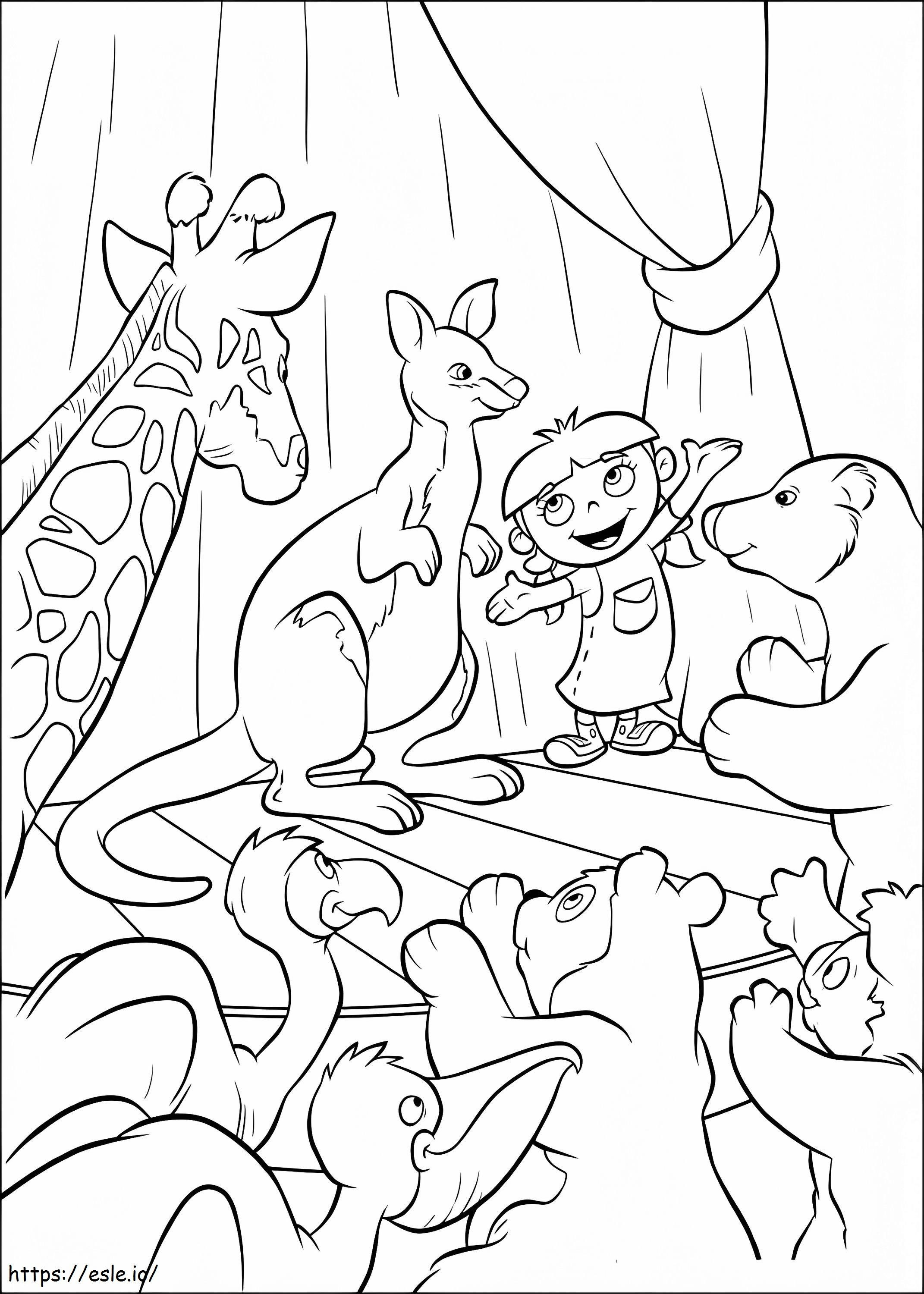 Annie Little Einsteins coloring page