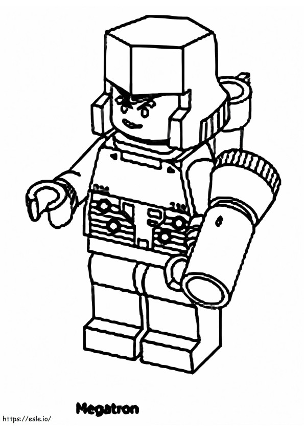 Lego Megatron coloring page