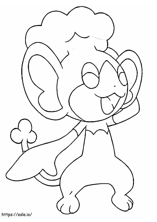 Panpour Pokemon 1 coloring page
