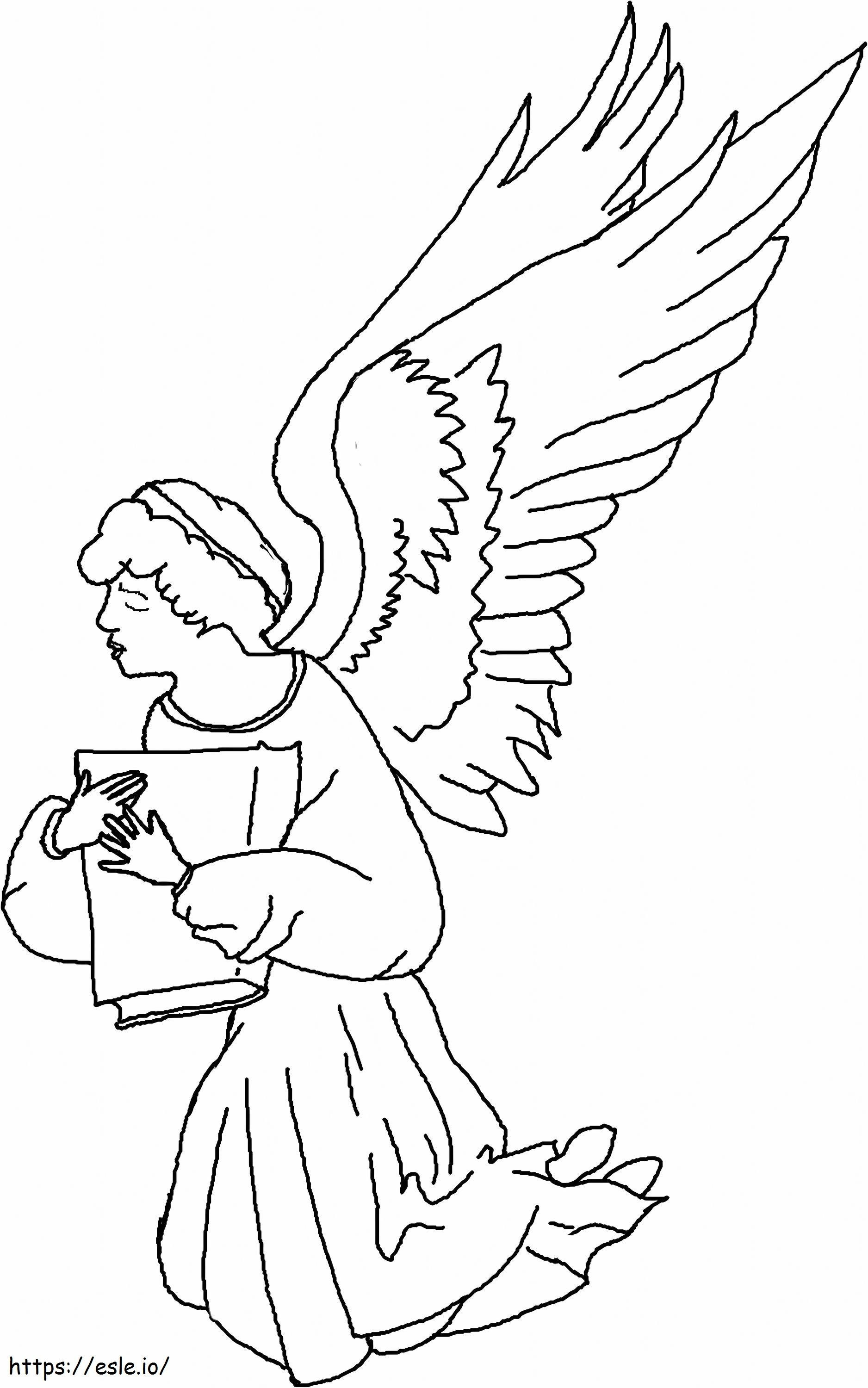天使搾取の本 ぬりえ - 塗り絵