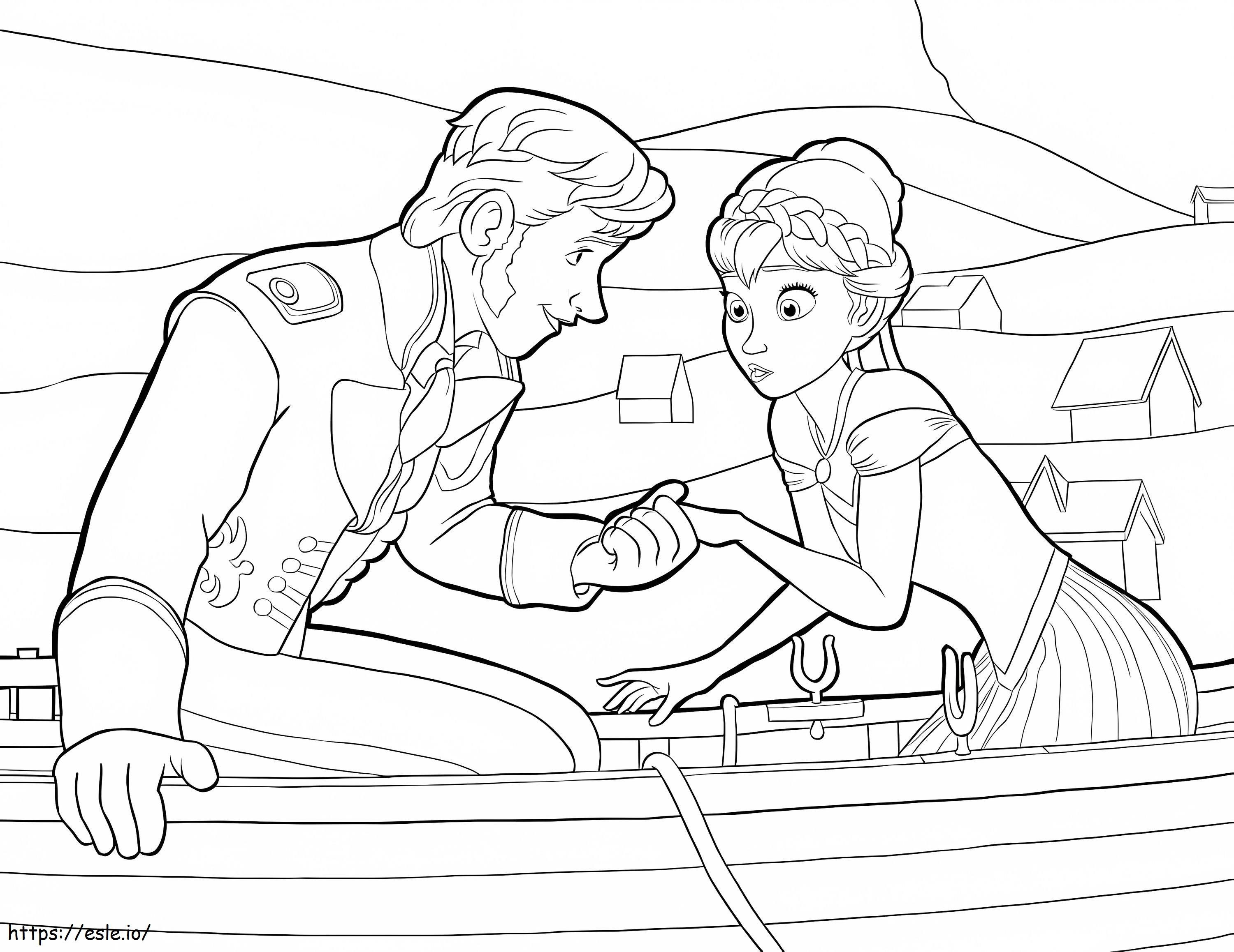 Anna And Hans coloring page
