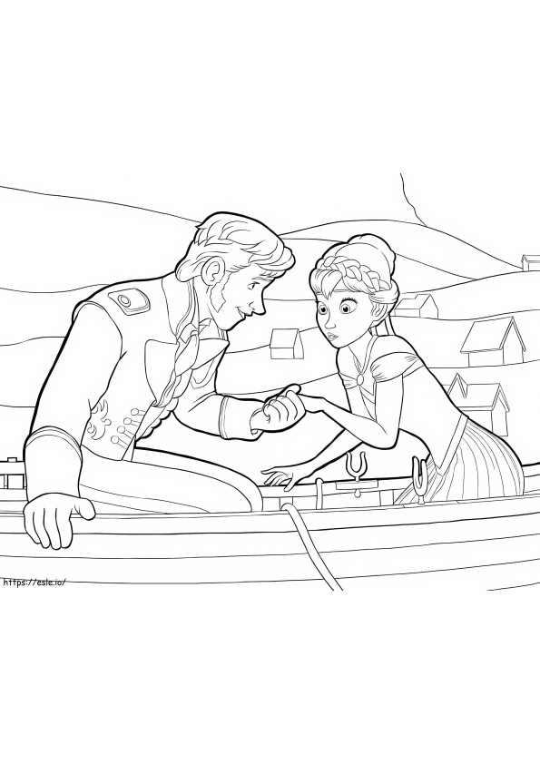 Anna And Hans coloring page