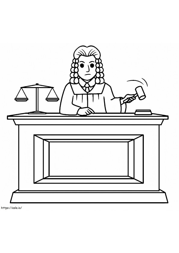Judge 8 coloring page