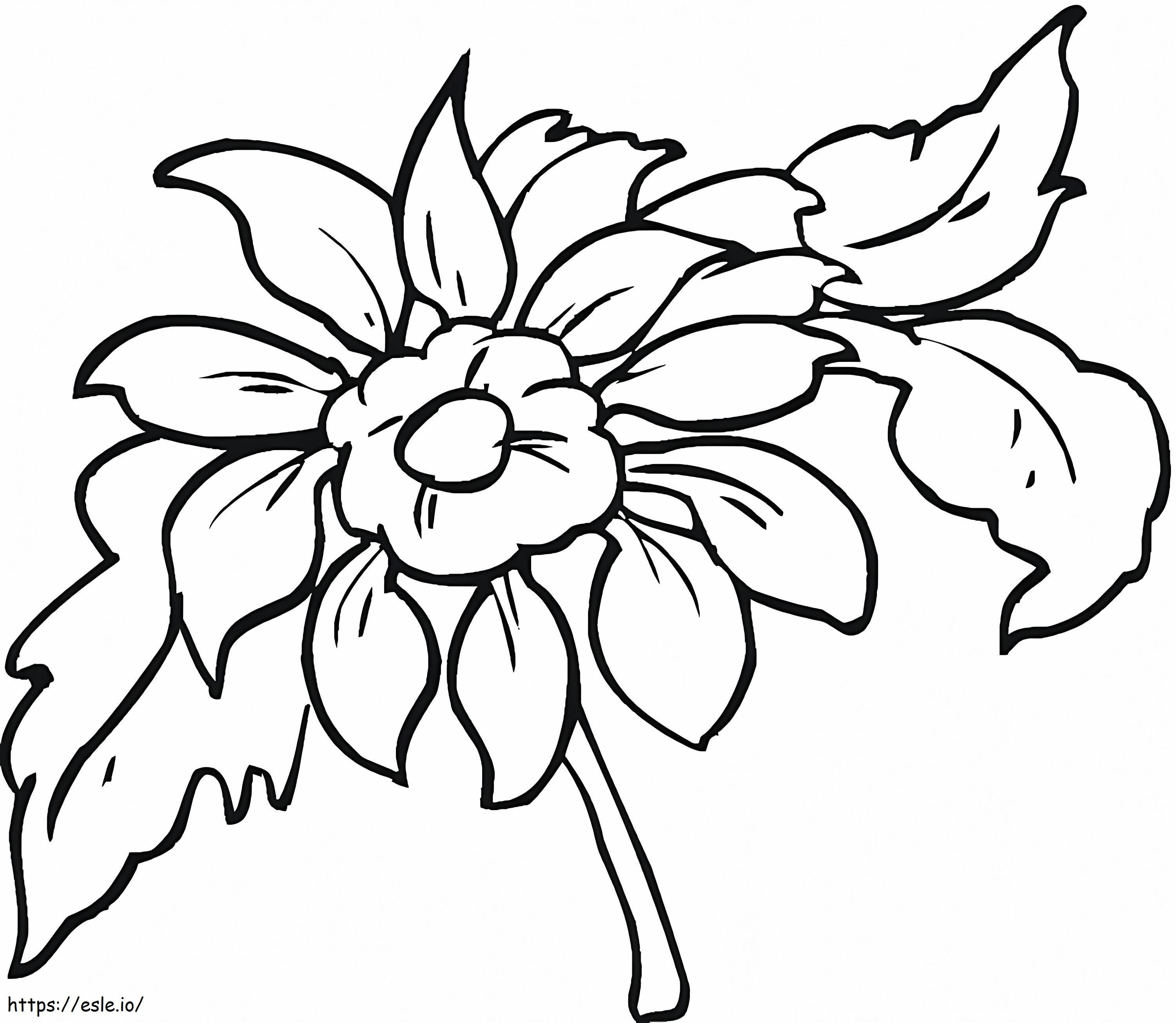 Free Dahlia coloring page
