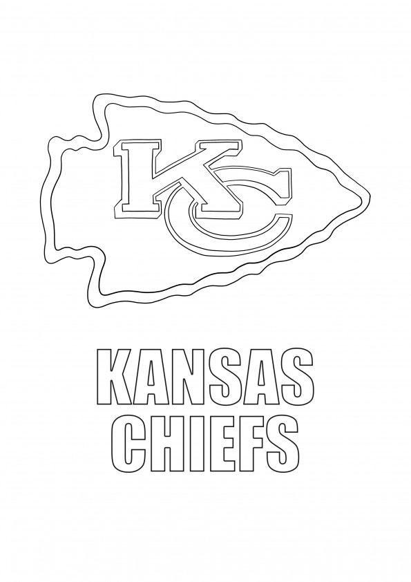 Kansas Chiefs kleur- en gratis downloadblad